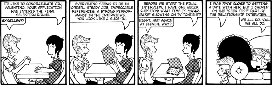 Scotty's geek test comic strip